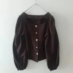Wcloset ダブルクローゼット　スクエアネック ぽわん袖　パフスリーブのサムネイル