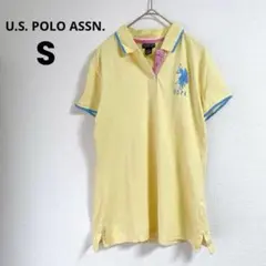 U.S. POLO ASSN. 【S】ポロシャツ レディースイエロー 刺繍のサムネイル