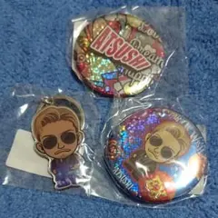 ATSUSHI 缶バッチ メタルキーホルダー セット