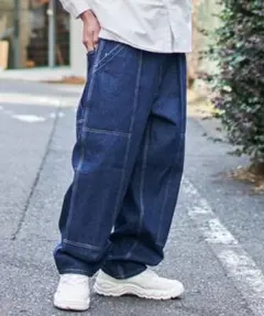 SALE☆希少　universal overall　ダブルニー　デニム　パンツ