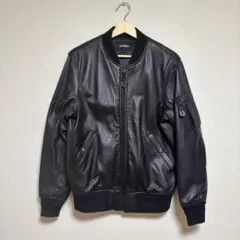 AVIREX LEATHER MA-1 羊革 シープスキン 本革 レザー Mのサムネイル