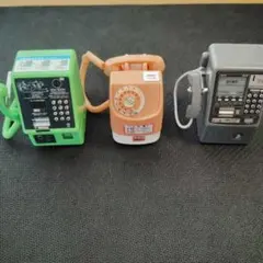 公衆電話型カプセルトイ3個セット