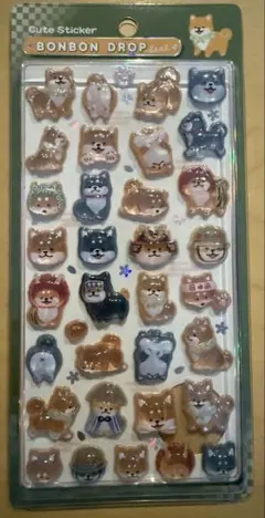 ボンボンドロップシール 正規品 柴犬②