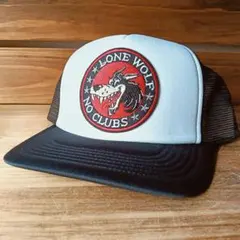 LONE WOLF meshcap メッシュキャップ　アメカジ　バイカー　ロック