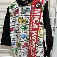 トミカ　長袖　Tシャツ　黒　110cm