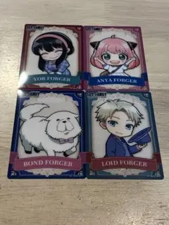 劇場版スパイファミリー わくわくパーク ビジュアルカード4枚セット