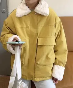 ボア付きブルゾン