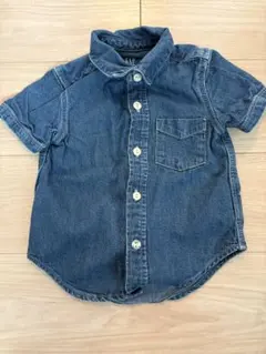 Baby GAP デニム 半袖 シャツ ブルー 95cm