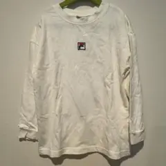 FILA ホワイト 長袖カットソー L