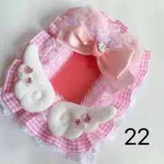 22. いちご　ピンク　トレカケース　ねこみみ　レースデコ　天使　リボン