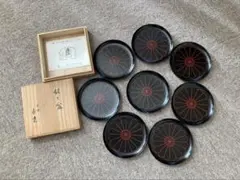 象彦　菊 銘々皿　黒8枚セット 菊 銘々皿 五客セット（全2色） – 象彦 公式オンラインショップ