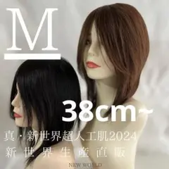 真2024新世界　人毛レミー100%　フルウィッグ　シルクスキン　医療ウィッグ