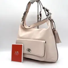 COACH Pink Leather 2Way Hobo Bag