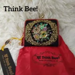 新品級✨️ Think Bee! シンクビー がま口 小銭入れ コインケース