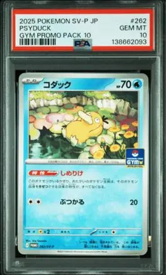 【PSA10】コダック　しめりけ　262/SV-P ジムプロモ　Psyduck