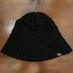 Stussy ブラック ニットバケットハット