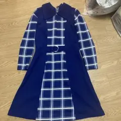 70s ひざ丈ワンピース