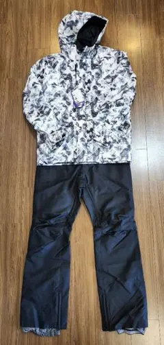 スノーボードウェア ホワイト/ブラック迷彩