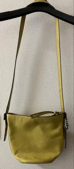 コーチ COACH オールドコーチ本革レザーショルダーバッグバケツ型　マスタード