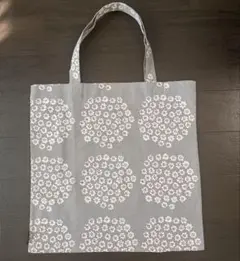 marimekko マリメッコ 花柄 エコバッグ トートバッグ グレー