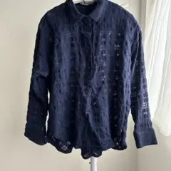 DAMA collection 長袖シャツ ネイビー　秋
