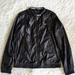 FRED PERRY ブラックナイロンジャケット フレッドペリー　Ｓ