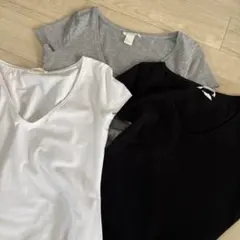 H&M BASIC Tシャツ 3色セット S
