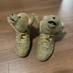 【新品箱付き】シルバー テディベア アディダス ジェレミースコット　ハイカット 新品箱付き】シルバー テディベア アディダス ジェレミースコット