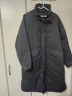 ユニクロユー　ロングコート　黒　美品