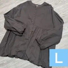 しまむら seasonreason バルーントップス ブラウス シャツ Ｌ