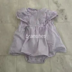 branshes 80 ブランシェス 袖スカラップ刺繍半袖カバーオール 夏服のサムネイル