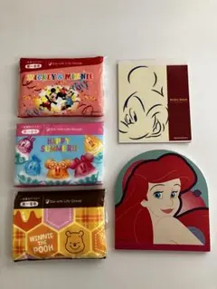【非売品】ディズニー メモ帳 ポケットティッシュ 5点 第一生命 銀行ノベルティのサムネイル