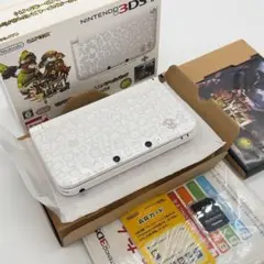 【新品同様】 ニンテンドー3DS LL 本体 モンハン4 アイルーホワイト