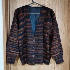 カーディガン ボーダー