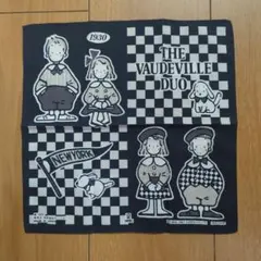 【昭和レトロ・当時物】サンリオ ザ・ボードビルデュオ ハンカチ エディ＆エミーのサムネイル