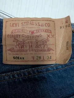 LEVI'S 501 W28 L36　US製　ボタン裏524