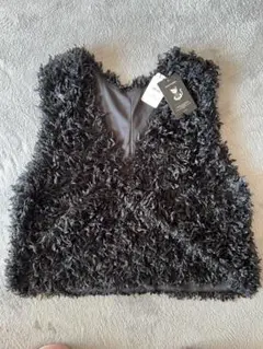 フリンジ　2way 黒 ベスト Mサイズ　ぞうねこちゃんねる　ZOUTONEKO