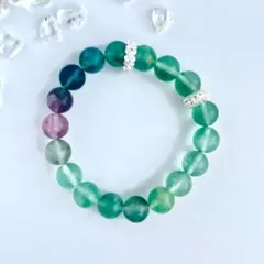 フローライトのブレスレット　内周15cm