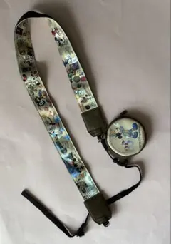 ディズニー　カメラストラップ　レンズケース付き　35周年