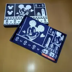 ミッキーマウス タオルセットネイビー