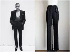 新品未使用 saint laurent paris ハイウエストパンツ 44のサムネイル