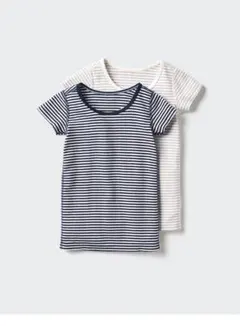 【新品・未開封】UNIQLO コットンフライスインナーT 2枚組　半袖　110