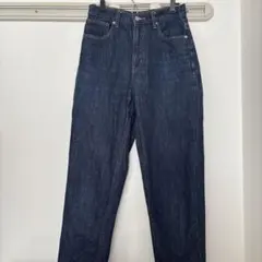 GU ハイウエスト ダークブルーデニム
