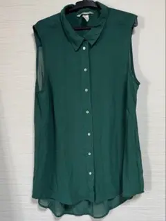 ノースリーブシャツ　グリーン