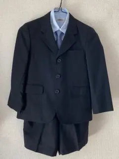 黒ストライプスーツセット（120cm~）