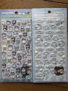 ボンボンドロップシールミニ　はぴだんぶい　シナモロール