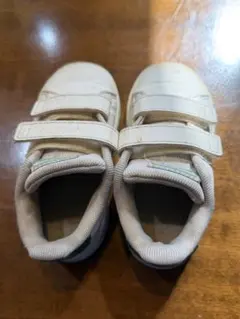 adidas ベルクロスニーカー ホワイト/グリーン
