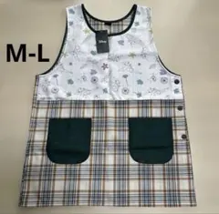 ＊新品＊ティンカーベル＊Disney＊花柄＊保育エプロン ＊M-L