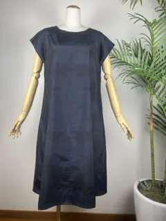 着物リメイク大島紬フレンチスリーブワンピース