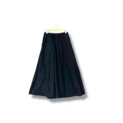 無印良品 ストレッチ起毛フレアスカート　S 黒 ウエストゴム　秋冬素材　無地